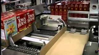 ARPAC's EL2111 Side Load Tray Packer Packing Trays of Crackers