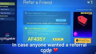 Splitgate referral code