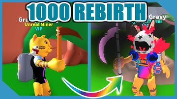 What Happens When you Hit 1000 Rebirth - Roblox Mining Simulator