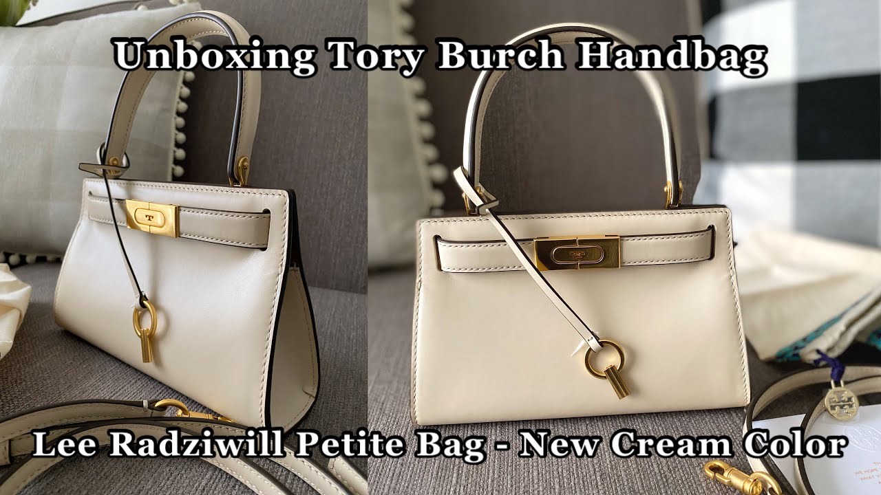 Tory Burch Cream Lee Radziwill Petite Double Bag