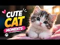 Cute Cat Moments That Will Melt Your Heart 😻 #cats #kitten #meow #viral @PurrfectlyViralHQ