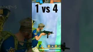 # free fire 1 vs 4 custom clip impossible cluch like or subscribe