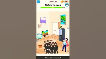 Annoying Puzzle Game Level 32 ~ Cath thieves || Annoying Puzzle || Thief || #thief #shortvideo #game