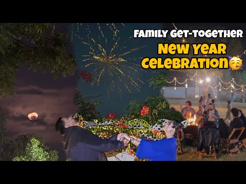 FIANCEE KE SATH NEW YEAR CELEBRATION🤍|AND FAMILY|BAARISH HOGAI😭