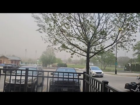 Very rare dust storm slams the chicago area 5/16/2025 - YouTube