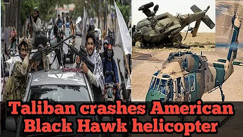 Taliban crashes American Black Hawk helicopter #usa