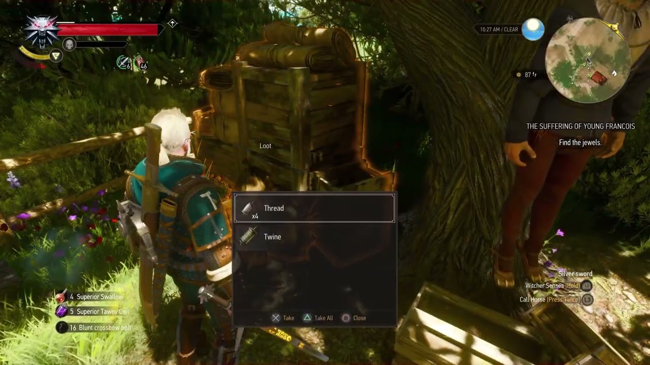 WITCHER 3 - BLOOD AND WINE - NEXT GEN - THE SUFFERING OF YOUNG FRANCOIS - QUEST 11