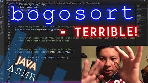 Coding ASMR Lo-Fi | trying out the BOGOSORT algorithm + keyboard sounds
