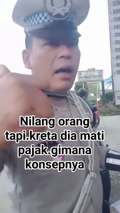 Viral Seorang Pengendara Ditilang, Tapi Kereta Pak Pol Mati Pajak #ViralTerkini