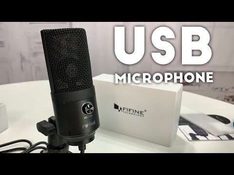 Fifine USB Condenser Podcast & Video Microphone Review 