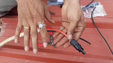 Mc4 connector assemble without crimping tool