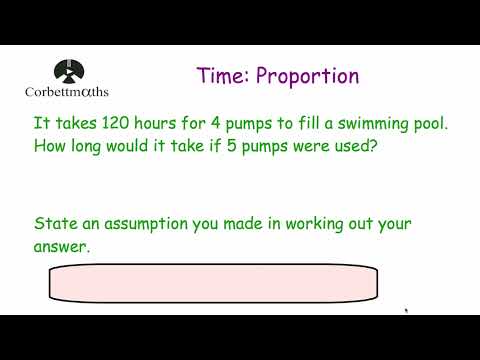 Proportion and Time - Corbettmaths