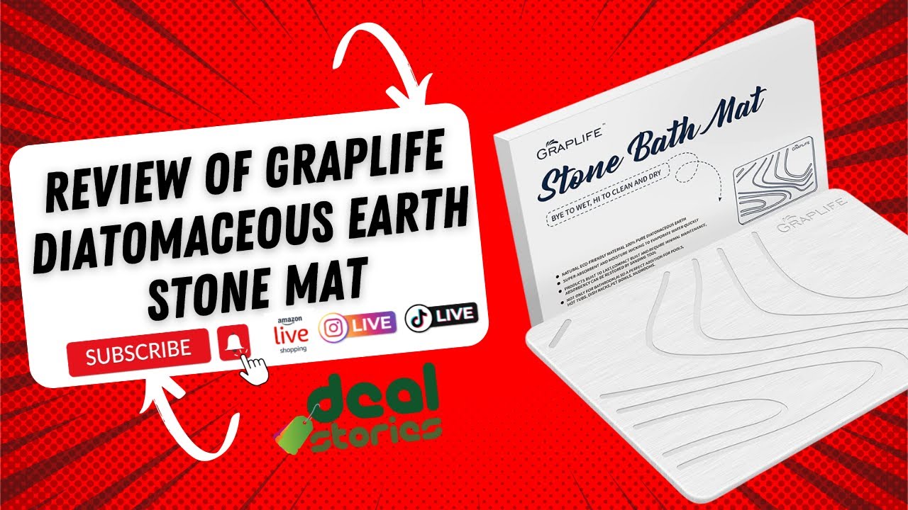 Review of GrapLife Diatomaceous Earth Stone Mat for Bath Kitchen Garden ...