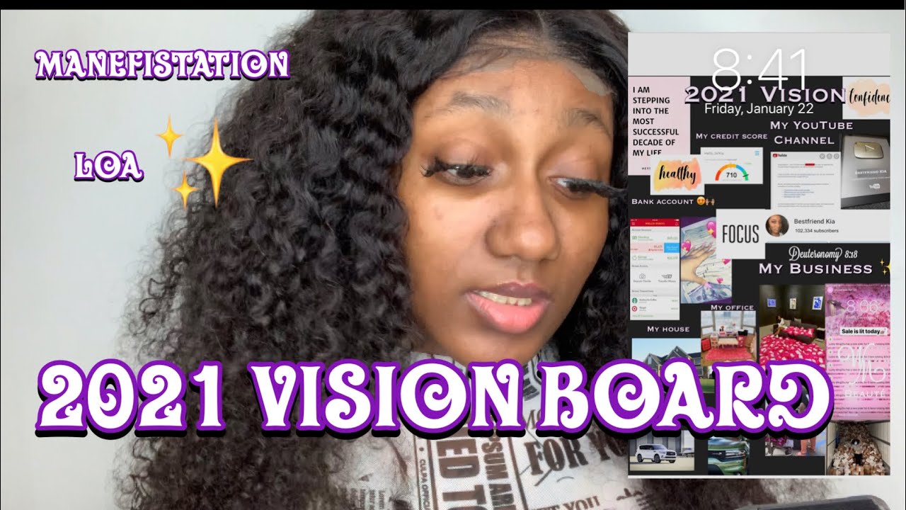 EP.9 MY 2021 DIGITAL VISION BOARD + TIPS ON HOW YOU CAN MANIFEST YOUR ...