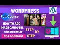 How to add Image Carousel in WordPress website With Elementor on localhost