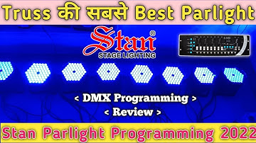 Stan led Parlight price & programming on Dmx 512 | stan 031 parlight programming | how to run led