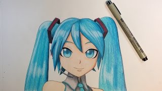 Drawing Time Lapse - Hatsune Miku - YouTube
