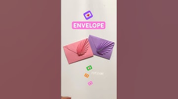 Hoe maak je een ENVELOP 💌 | EENVOUDIGE ORIGAMI-PAPIERKNUTSELING | DIY 💌 #envelop #shorts #origami...