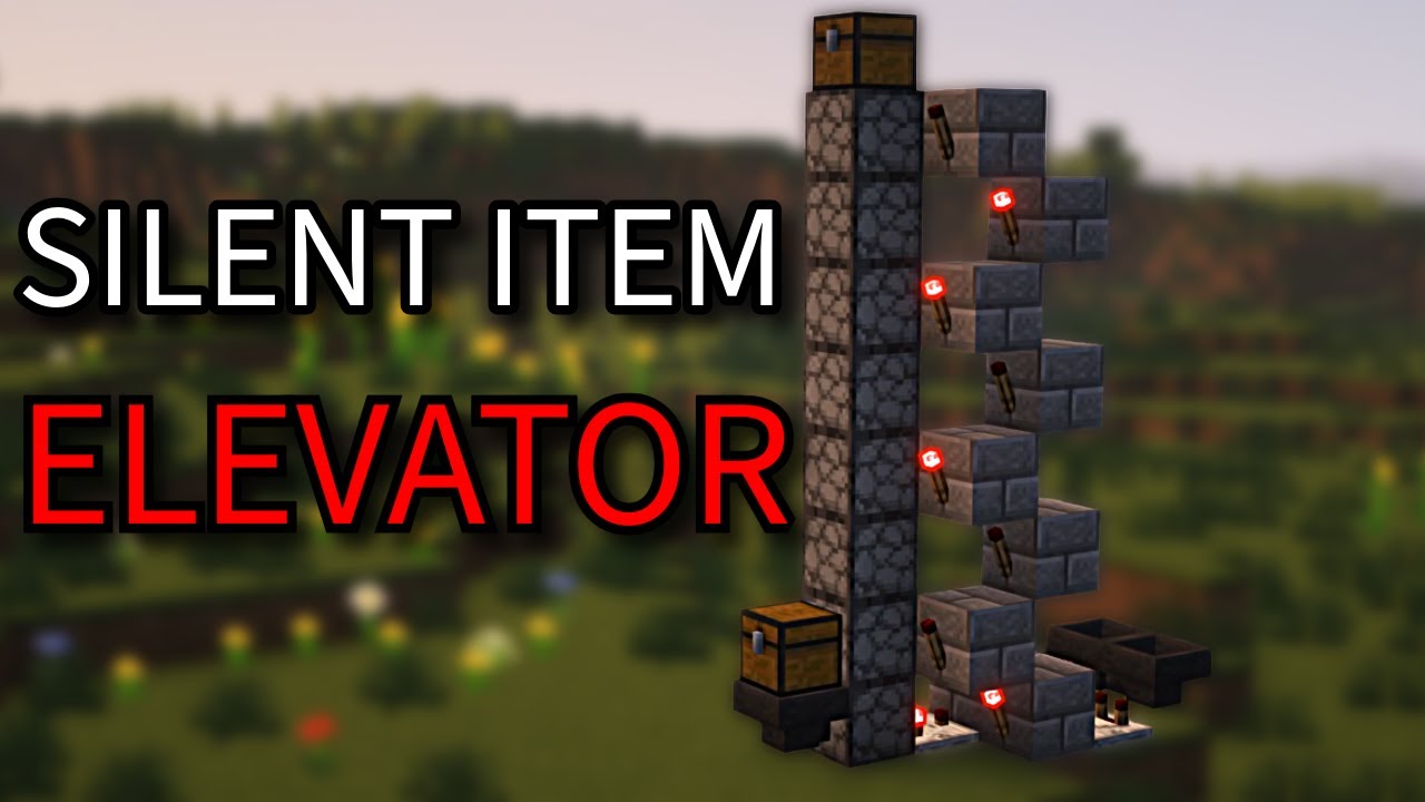 SILENT Item Elevator in Minecraft 1.21.8