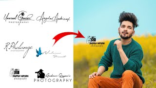 How To Make Photo Editing Logo || अपने मोबाइल से अपना logo बनाये || PicsArt photo editing,