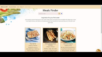 Meal -App HTML | Javascript | CSS | Bootstrap