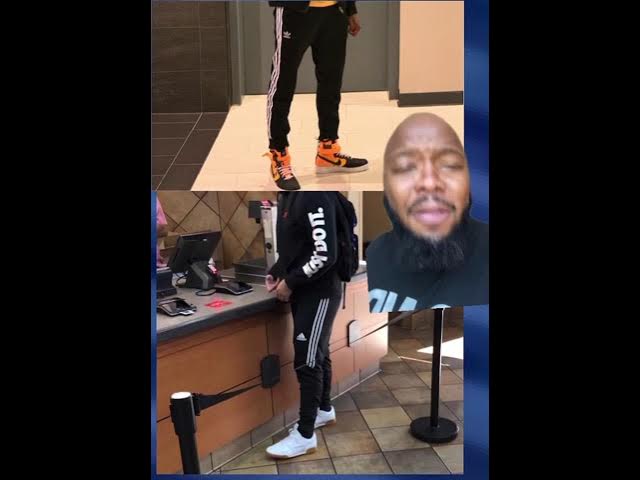 adidas pants and nike shoes