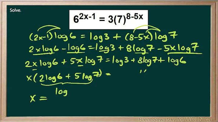 WCLN - Logarithms - Practice 480 - EX4
