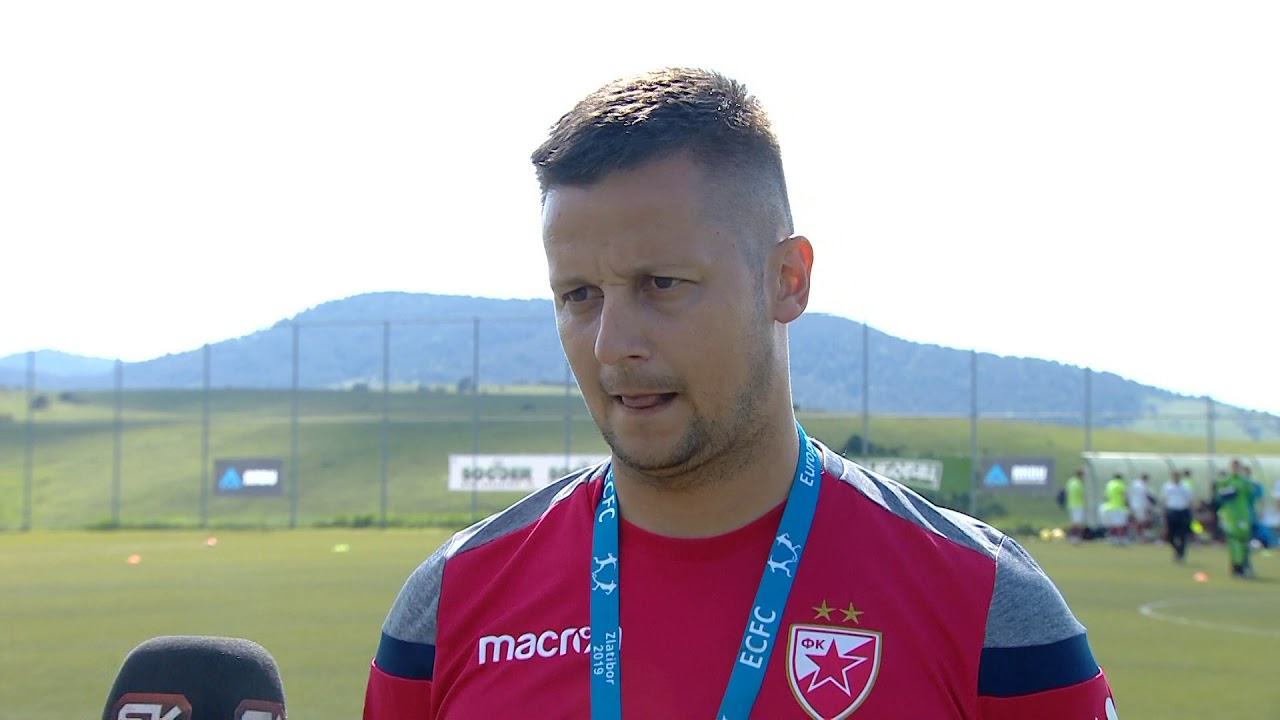 Trener Crvene Zvezde Marko Milić Nakon Meča sa Željezničarom | Kup ...