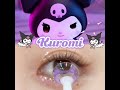 [BEACOLORS] Kuuu Kuromi??!💜😍#contactlenses #KUROMI #sanrio #trending #cute #sanriolover#cosplay #fyp
