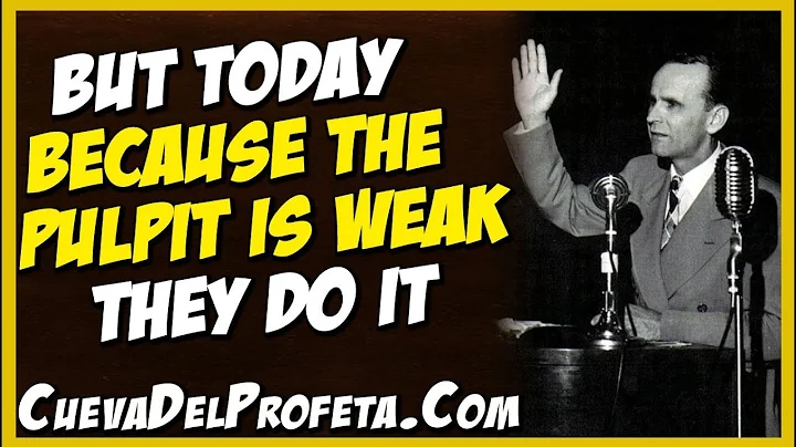 But today because the pulpit is weak they do it | William Marrion Branham Quotes