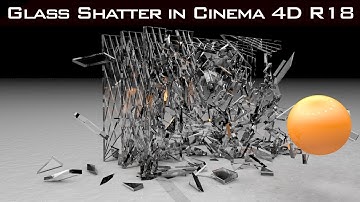 Cinema 4D R18 Tutorial Beginner | How To Glass Shatter in Cinema 4D R18 Without Any Plug-In