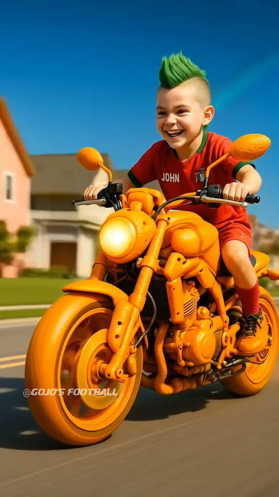 Ronaldo Built An Iphone Superbike For His Son But Messi Stole It #ronaldo #football #messi