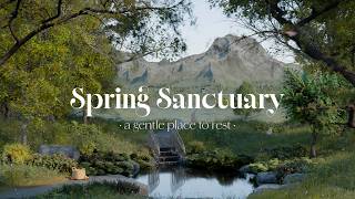 Spring Sanctuary | Gentle Nature Ambience for Relaxation &amp; Focus (4K) 🌿🦋
