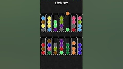 Ball sort puzzle level 987