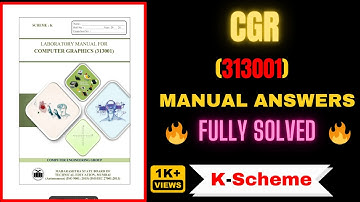 COMPUTER GRAPHICS  | solved manual | manual answer | k scheme msbte | CGR | 3rd semester 313001 #3