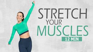 12 MIN STRETCH YOUR MUSCLES / Wohltuendes Stretching für neue Beweglichkeit | Katja Seifried