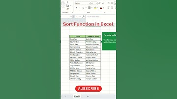 🔥 Excel Hack: Sort Names A to Z Instantly with One Simple Formula | Excel Tips #Shorts #excel