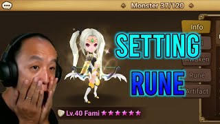 NIH CARANYA SETTING RUNE FAMI Summoners War Sky Arena