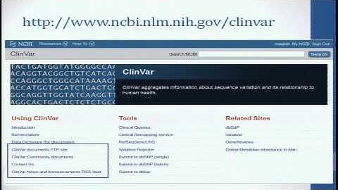 ClinAction Workshop: New Resource: NBCI