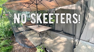 How To Add Big Netting To Patio Umbrella