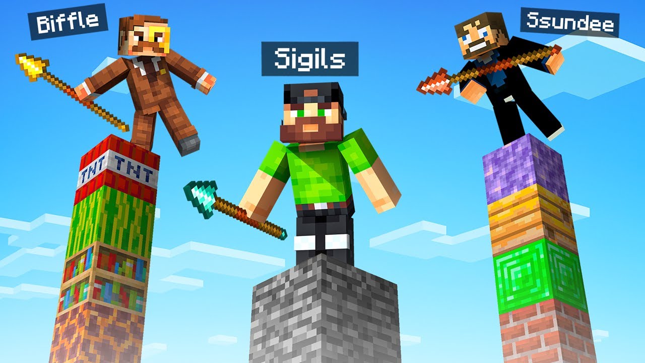 The NEW MINECRAFT Spear RUINED Pillars