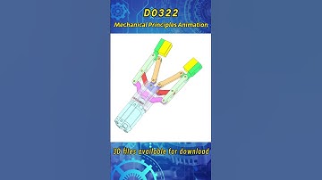 D0322.Gripper mechanism#mechanism #machine #solidworks3d #solidworks #principles #gripper