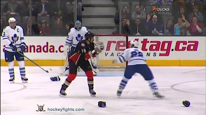 George Parros vs Colton Orr Jan 20, 2011
