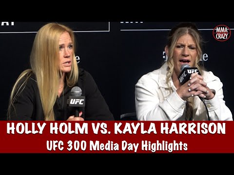 UFC 300: Holly Holm & Kayla Harrison Media Day Highlights