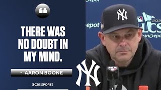 Aaron Boone had CONFIDENCE in his team to rebound despite tough Game 3 loss | Press Conference
