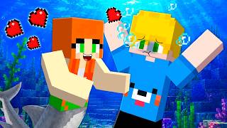 Fui Preso por uma GAROTA TUBARAO no minecraft