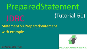 JDBC PreparedStatement | PreparedStatement vs Statement | Java Tutorial | latest | programminghunk