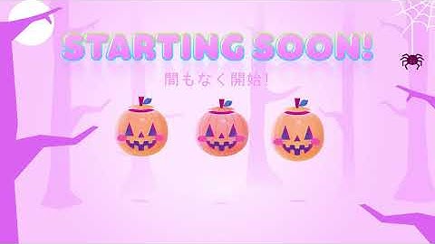 Kawaii Halloween Twitch loading screens | Twitch starting soon | Kawaii halloween twitch overlay