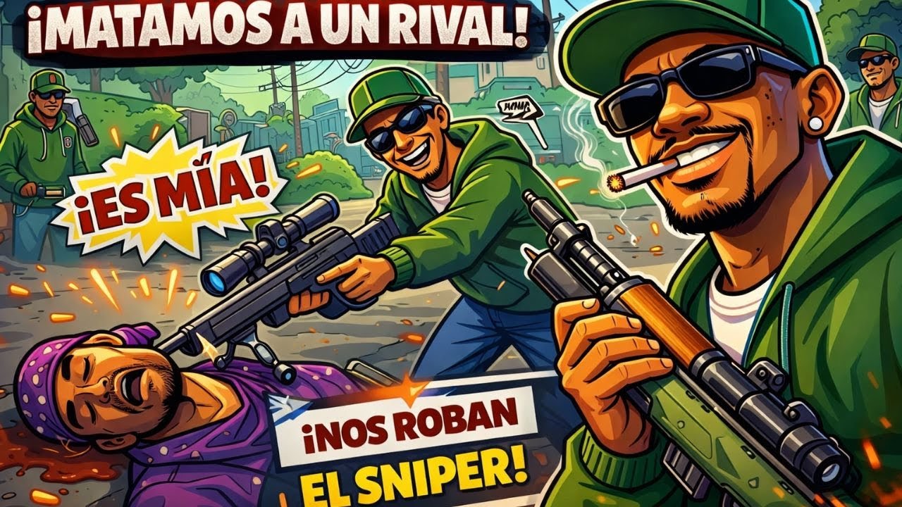 Un INTEGRANTE de la banda nos roba un SNIPER   NESHY ROLEPLAY