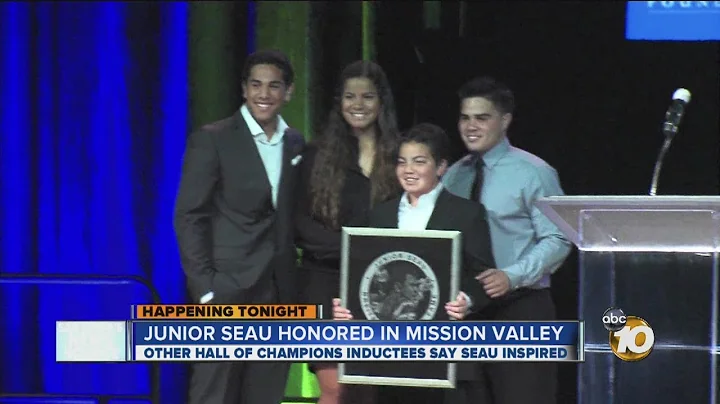 Former Chargers linebacker Junior Seau posthumously inducted into Hall of Champions Hall of Fame